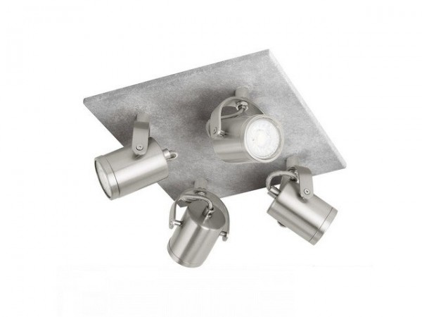 Lámpatest GU10 LED 3,3Wx4 beton PRACETA