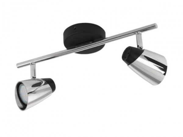 Lámpatest GU10 LED 5Wx2 fekete MONCALVIO