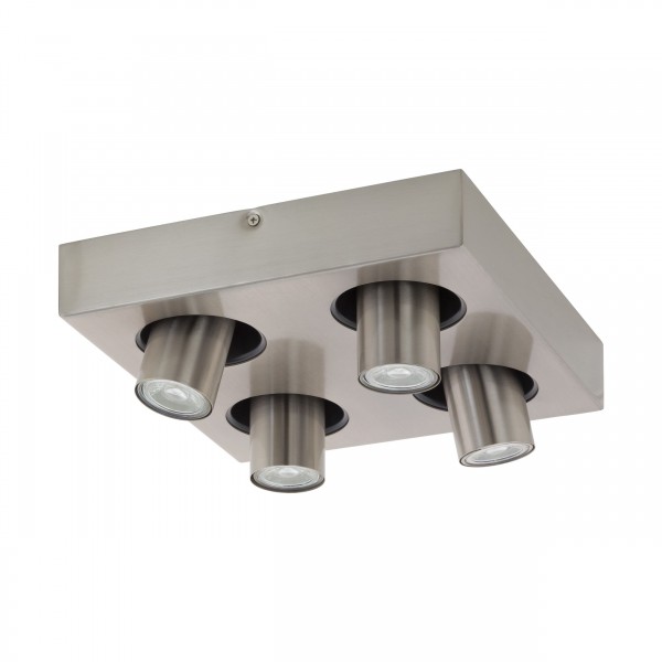 Lámpatest GU10 5Wx4 matt nikkel ROBLEDO