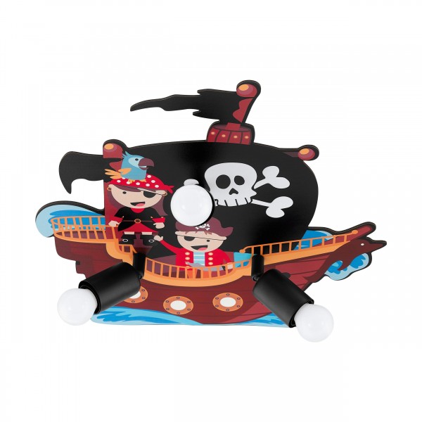 Lámpatest E27 40Wx3 kalóz SAN CARLO