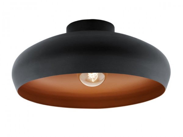 Mennyezeti lámpa E27 60W fekete MOGANO