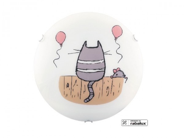 Lámpatest E27 60Wx2 fehér cica CATHY