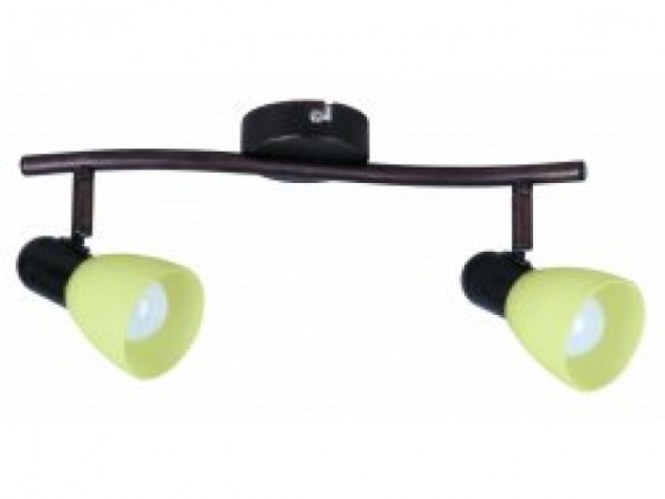 Lámpatest E14 40Wx2 barna-krém SOMA