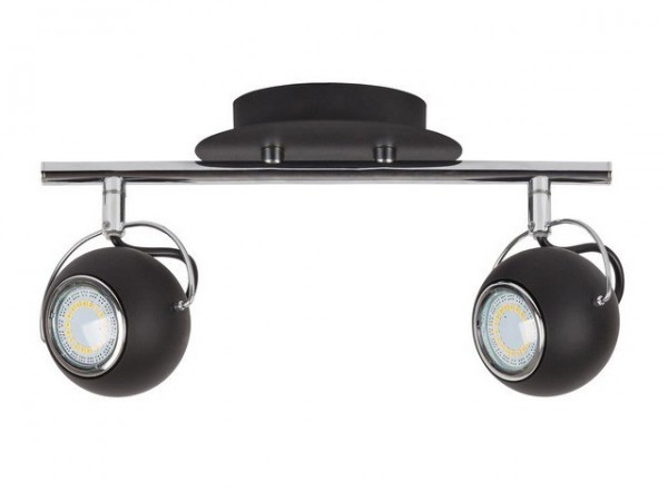 Lámpatest GU10 4,5Wx2 fekete BOBBY