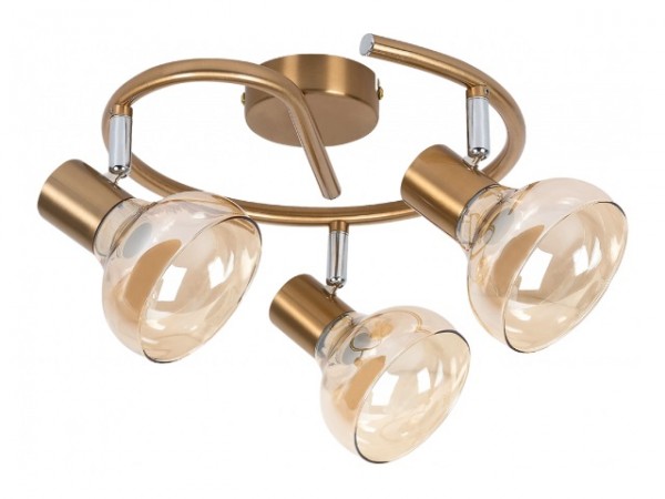 Lámpatest E14 40Wx3 arany HOLLY