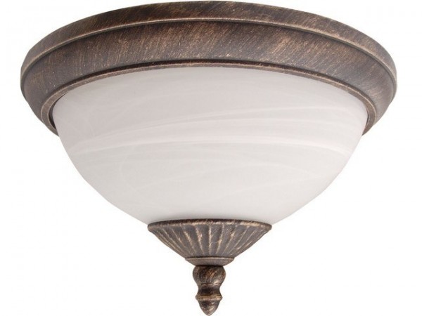 Lámpatest E27 60Wx2 antik arany MADRID