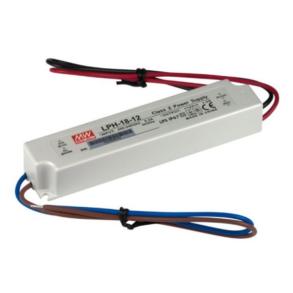 Transzformátor LED 230/12VDC 18W IP67