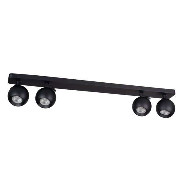 Lámpatest GU10 35Wx4 fekete GALOBA