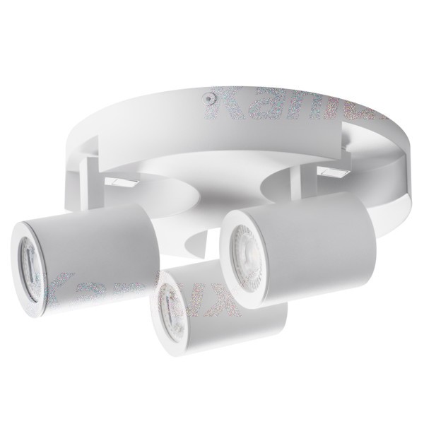 Lámpatest GU10 35Wx3 fehér LAURIN