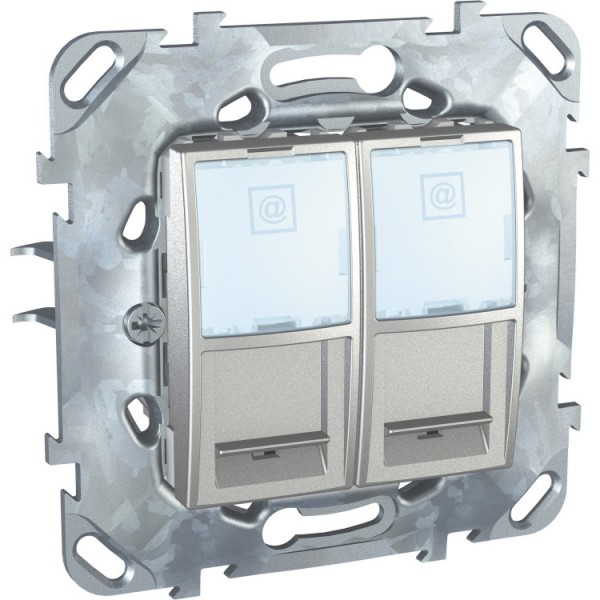 Dugalj s RJ45x2 UTP CaT5e alumínium