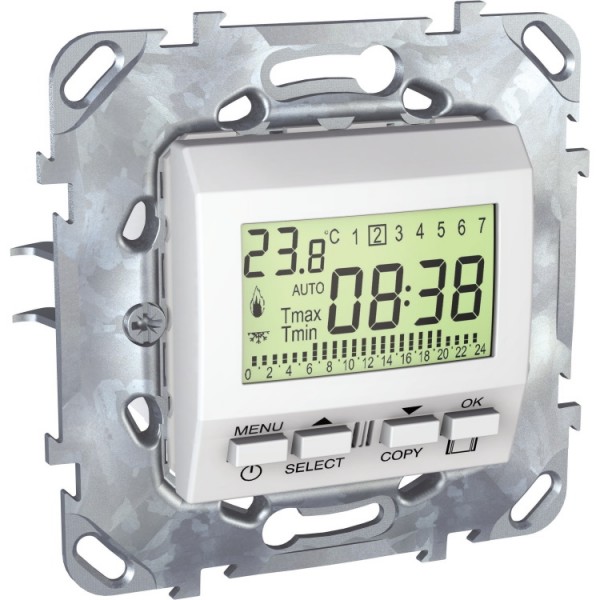 Szobatermosztát s digit. fehér