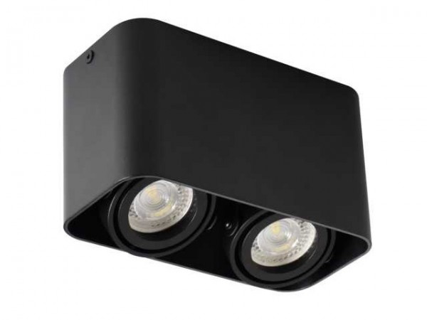 Lámpatest GU10 25Wx2 fekete TOLEO