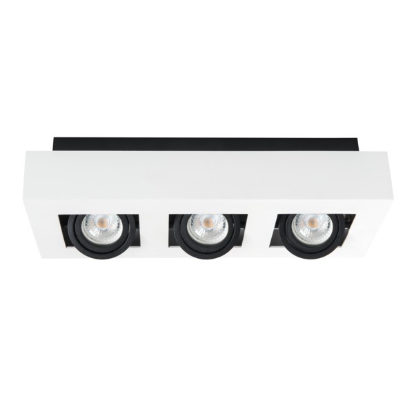 Lámpatest GU10 25Wx3 fehér STOBI