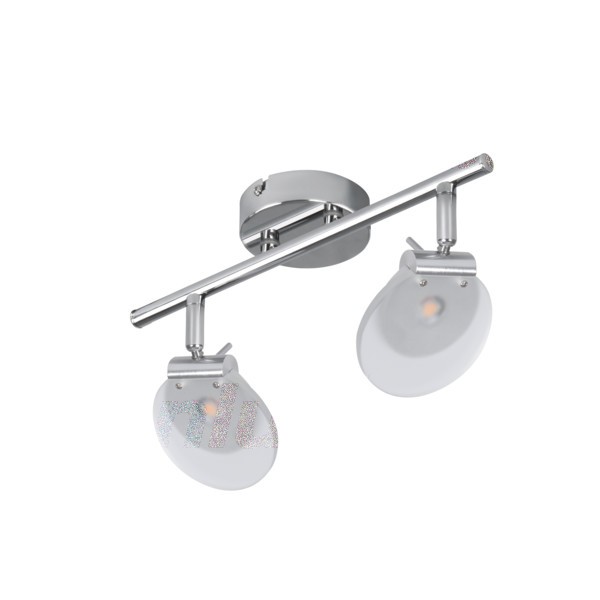 Lámpatest LED 6Wx2 króm SILMA