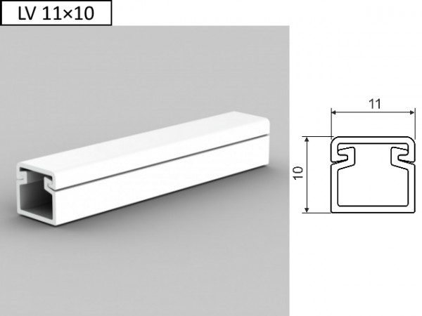 Műanyag CSATORNA 11x10 fehér