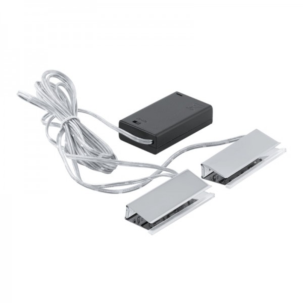 Üvegpolc világító lámpa 3AA hideg 2db