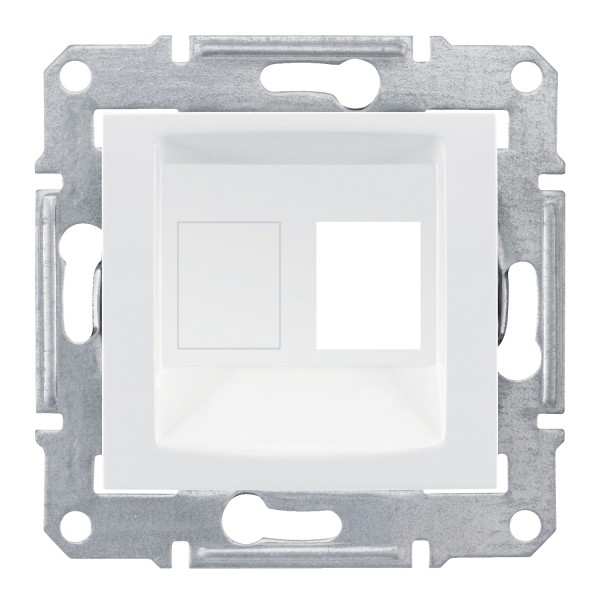 Fedlap telefon RJ11/RJ45x1 fehér +SZK