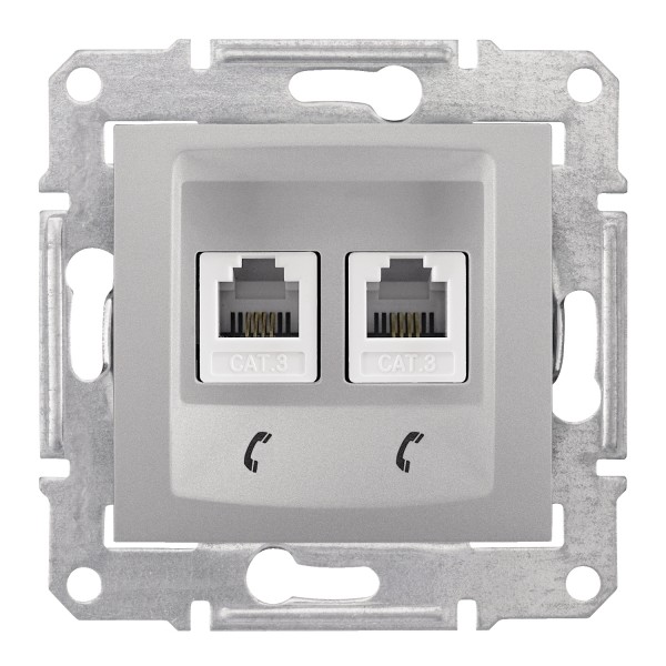 Dugalj s RJ11x2 (telefon) alu