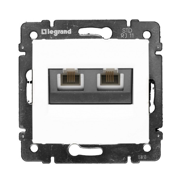 Dugalj s RJ11x2 (telefon) fehér