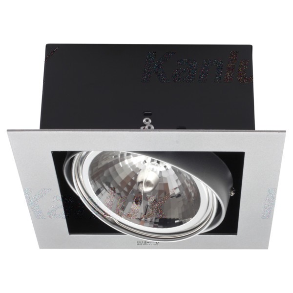 Süllyesztett lámpatest Gx53 50W szürke