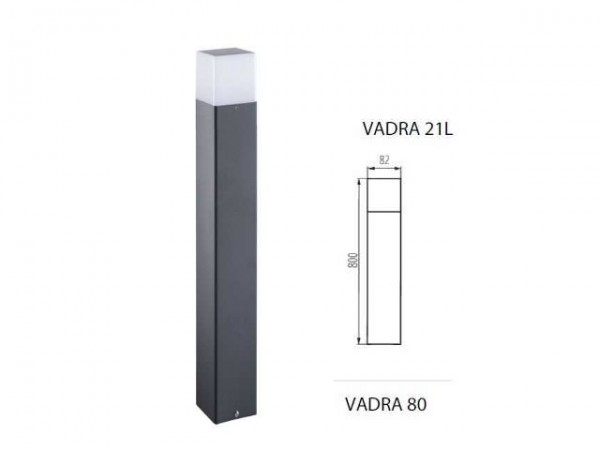 Kültéri állólámpa E27 11W antracit VADRA