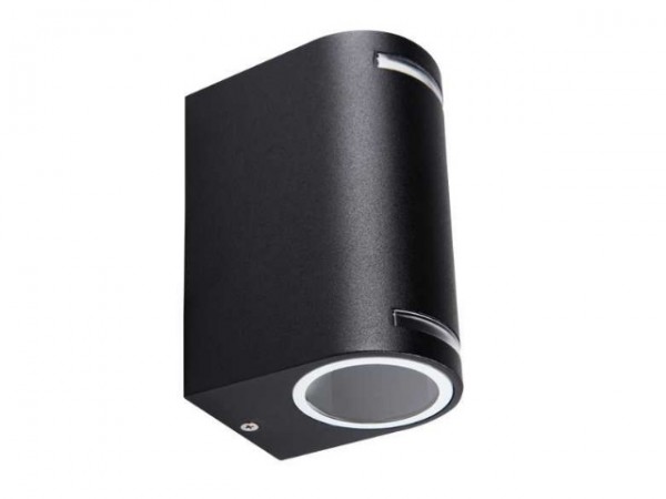 Kültéri fali lámpa GU10 20Wx2 fekete NOV